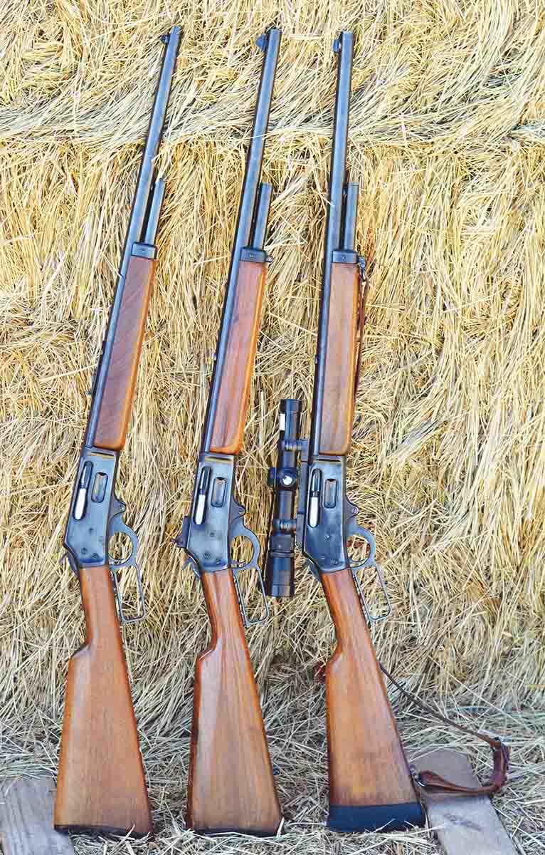 The Marlin Model 1895 was reintroduced in 1972 and featured a 22-inch barrel, four-shot tubular magazine and straight pistol grip. This configuration remains a general purpose favorite of Brian.